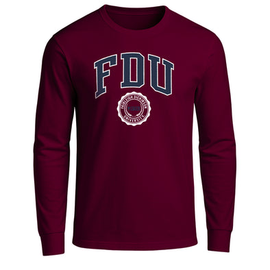 Fairleigh Dickinson University Heritage Long Sleeve T-Shirt (Maroon)