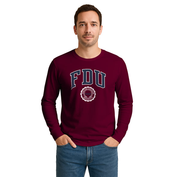 Fairleigh Dickinson University Heritage Long Sleeve T-Shirt (Maroon)