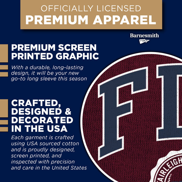 Fairleigh Dickinson University Heritage Long Sleeve T-Shirt (Maroon)