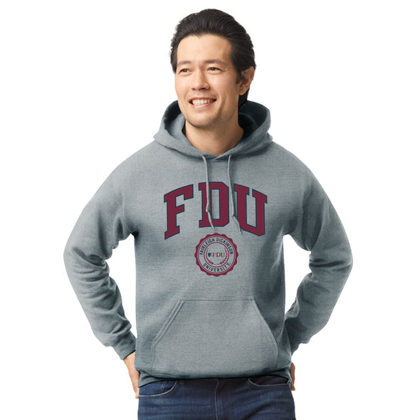 Fairleigh Dickinson University Heritage Hooded Sweatshirt (Charcoal Grey)