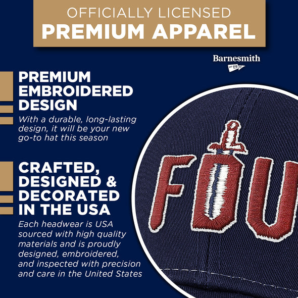 Fairleigh Dickinson University Sideline Trucker Hat One-Size (Navy/White)