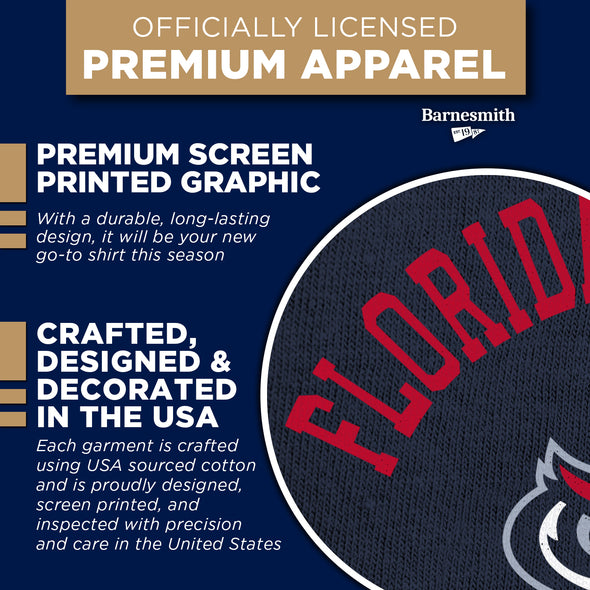 Florida Atlantic University Basketball T-Shirt (Navy)