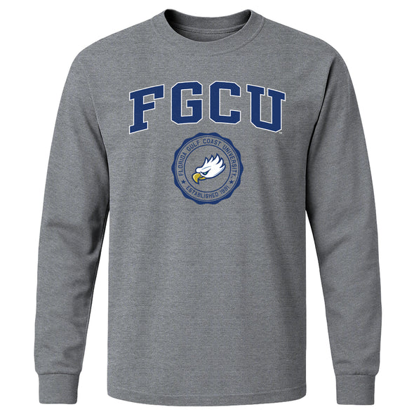 Florida Gulf Coast University Heritage Long Sleeve T-Shirt (Charcoal Grey)