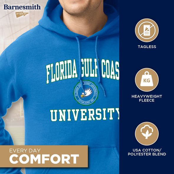 Florida Gulf Coast University Heritage Hooded Sweatshirt (Royal Blue)