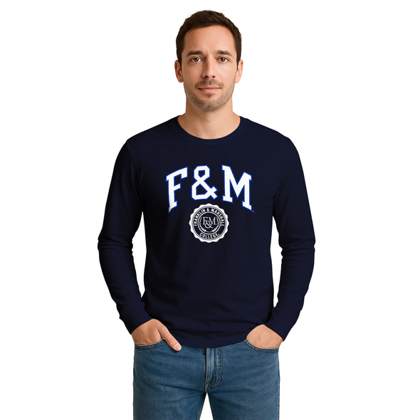 Franklin & Marshall College Heritage Long Sleeve T-Shirt (Navy)
