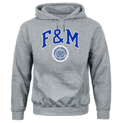 Franklin & Marshall College Heritage Hooded Sweatshirt (Charcoal Grey)