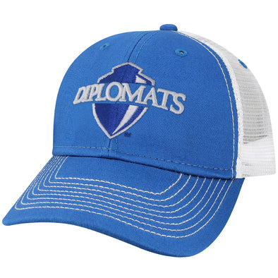 Franklin & Marshall College Sideline Trucker Hat One-Size (Royal/White)