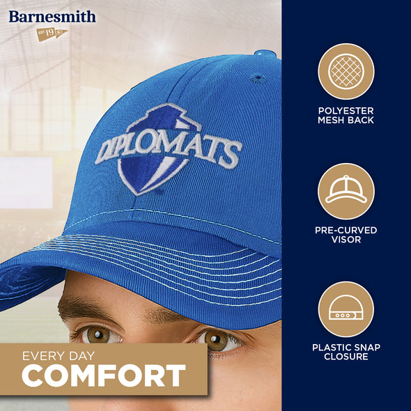 Franklin & Marshall College Sideline Trucker Hat One-Size (Royal/White)