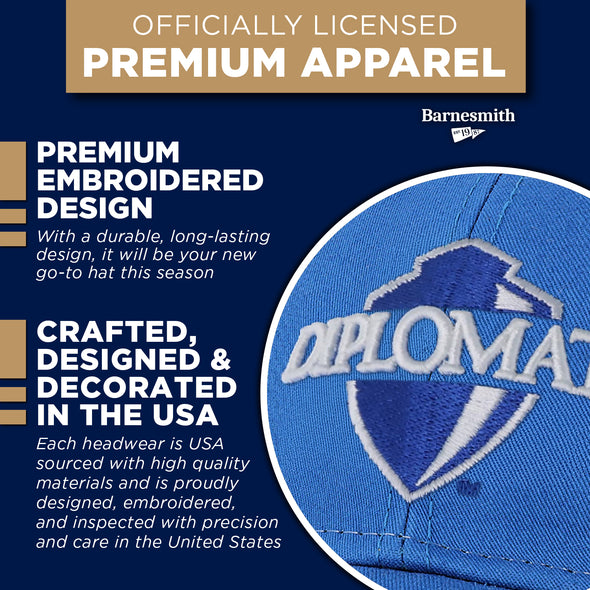 Franklin & Marshall College Sideline Trucker Hat One-Size (Royal/White)