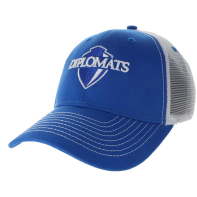 Franklin & Marshall College Sideline Trucker Hat One-Size (Royal/White)