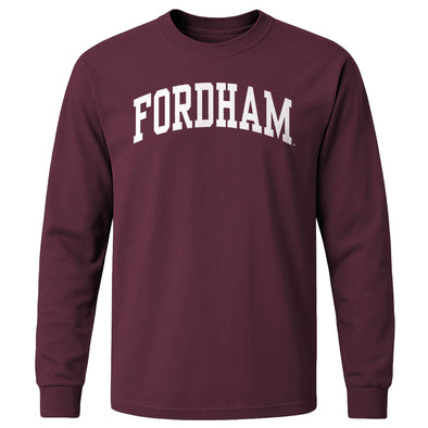 Fordham University Classic Long Sleeve T-Shirt (Maroon)