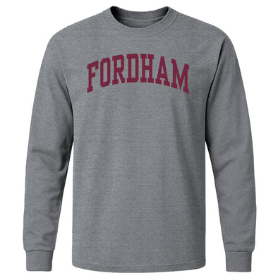 Fordham University Classic Long Sleeve T-Shirt (Charcoal Grey)