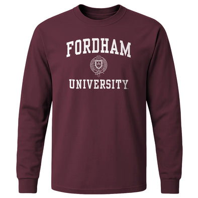 Fordham University Heritage Long Sleeve T-Shirt (Maroon)
