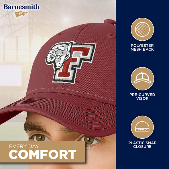 Fordham University Sideline Trucker Hat One-Size (Maroon/Black)