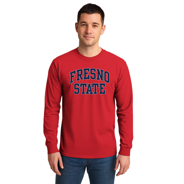 California State University Fresno Classic Long Sleeve T-Shirt (Red)