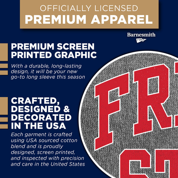 California State University Fresno Classic Long Sleeve T-Shirt (Charcoal Grey)
