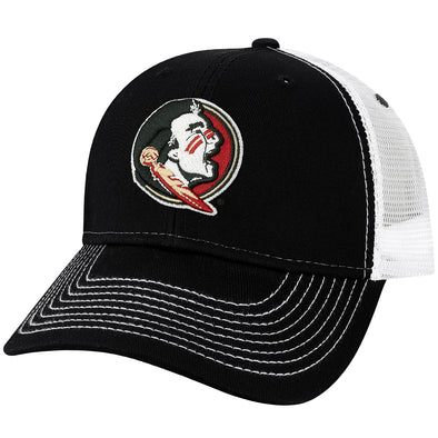 Florida State University Sideline Trucker Hat One-Size (Black/White)