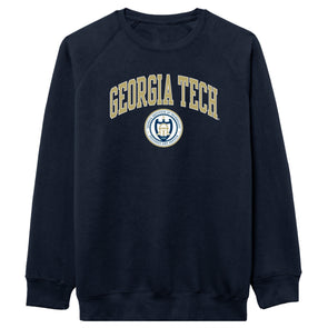 Georgia Institute of Technology Heritage Crewneck Sweatshirt (Navy)