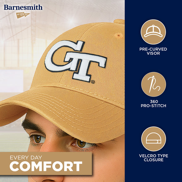 Georgia Institute of Technology Spirit Baseball Hat One-Size (Gold)