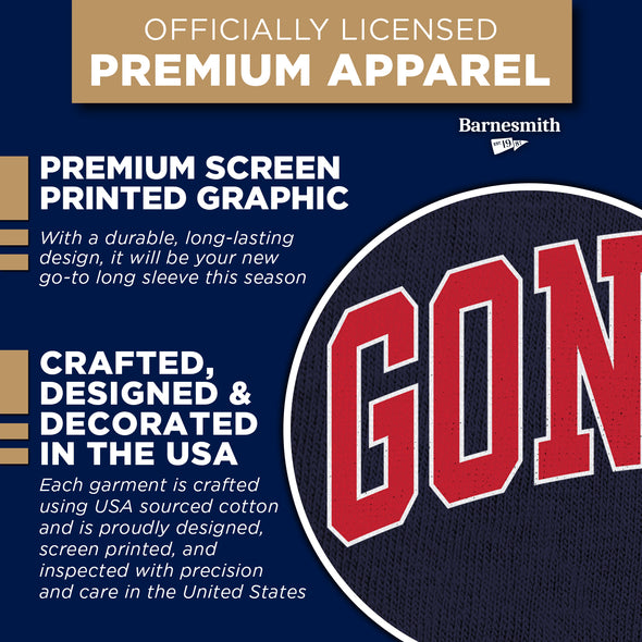 Gonzaga University Classic Long Sleeve T-Shirt (Navy)