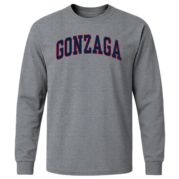 Gonzaga University Classic Long Sleeve T-Shirt (Charcoal Grey)