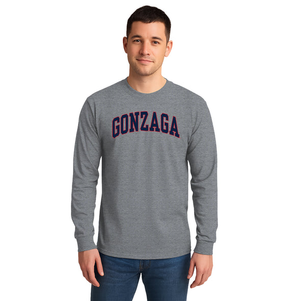 Gonzaga University Classic Long Sleeve T-Shirt (Charcoal Grey)