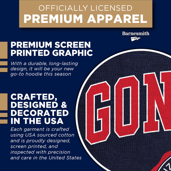 Gonzaga University Heritage Hooded Sweatshirt (Navy)
