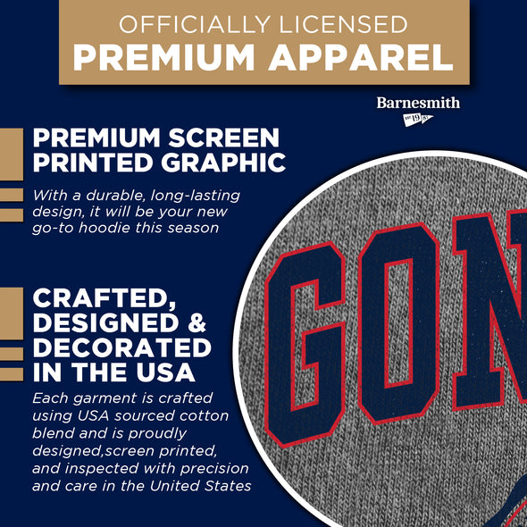 Gonzaga University Heritage Hooded Sweatshirt (Charcoal Grey)
