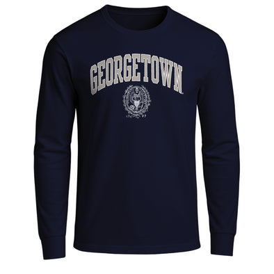 Georgetown University Heritage Long Sleeve T-Shirt (Navy)