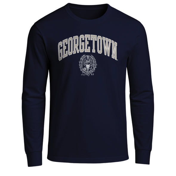 Georgetown University Heritage Long Sleeve T-Shirt (Navy)