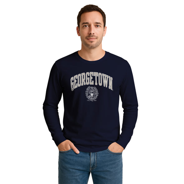 Georgetown University Heritage Long Sleeve T-Shirt (Navy)