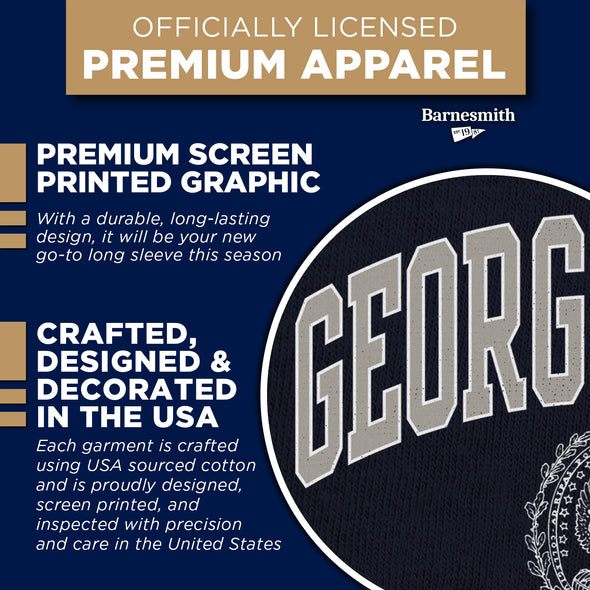 Georgetown University Heritage Long Sleeve T-Shirt (Navy)