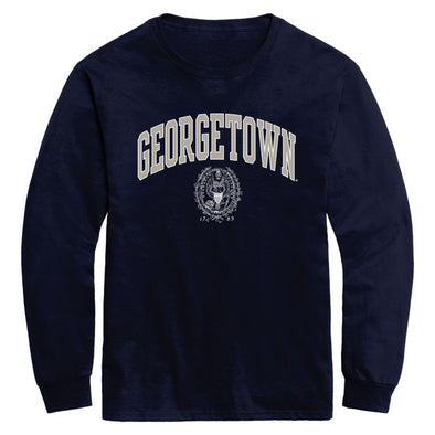 Georgetown University Heritage Long Sleeve T-Shirt (Navy)