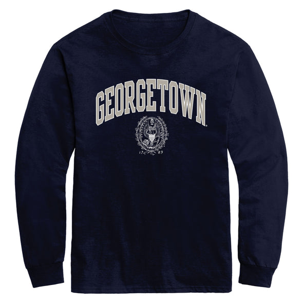 Georgetown University Heritage Long Sleeve T-Shirt (Navy)