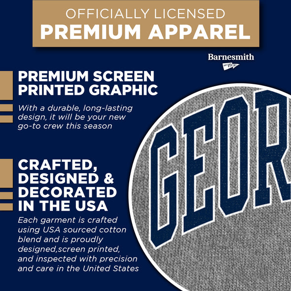 Georgetown University Heritage Crewneck Sweatshirt (Charcoal)