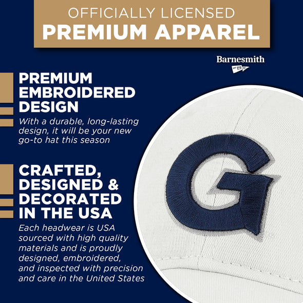 Georgetown University Spirit Baseball Hat One-Size (White)