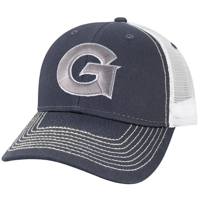 Georgetown University Sideline Trucker Hat One-Size (Navy/White)