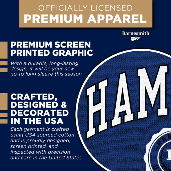 Hampton University Heritage Long Sleeve T-Shirt (Royal Blue)