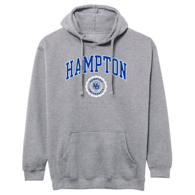 Hampton University Heritage Hooded Sweatshirt (Charcoal Grey)