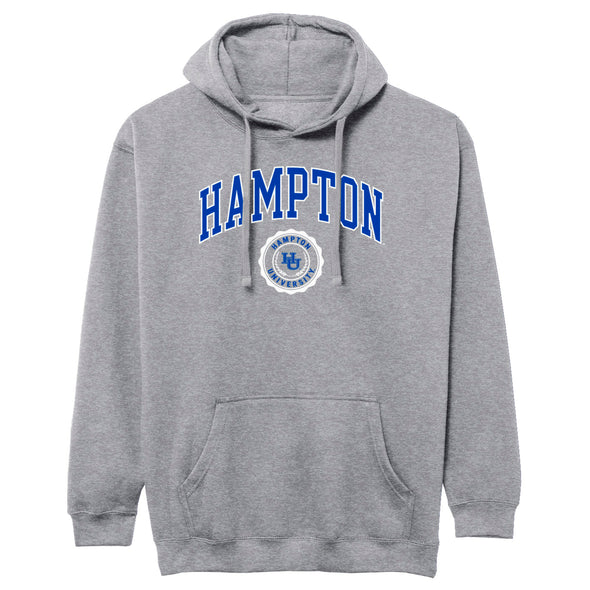 Hampton University Heritage Hooded Sweatshirt (Charcoal Grey)