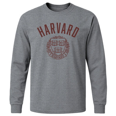 Harvard Heritage Long Sleeve T-Shirt (Charcoal Grey)