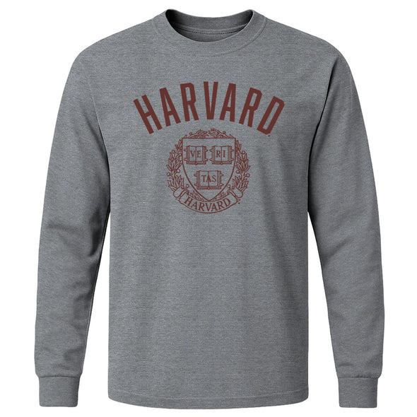 Harvard Heritage Long Sleeve T-Shirt (Charcoal Grey)