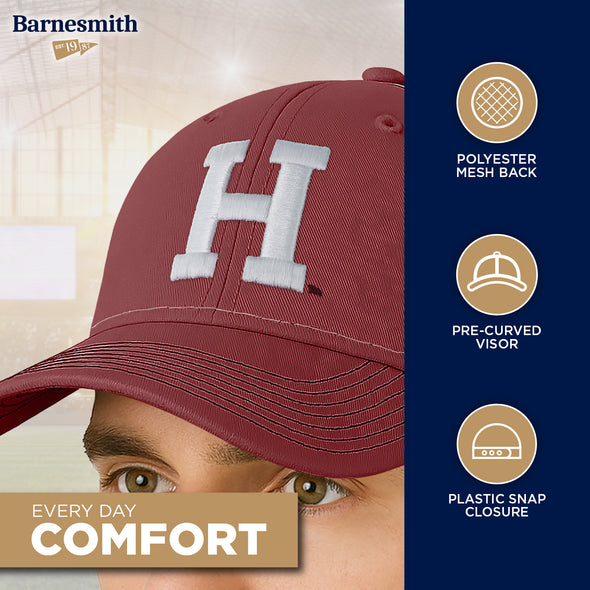 Harvard University Sideline Trucker Hat One-Size (Maroon/Black)