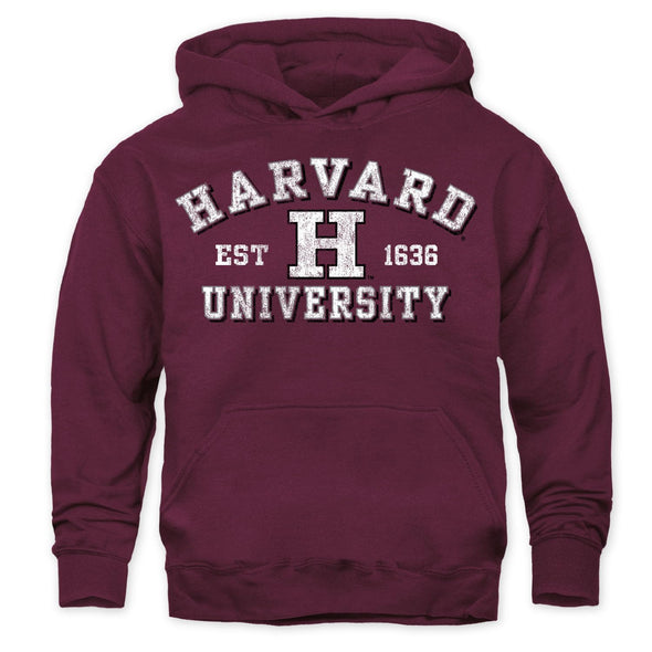 Harvard University Youth Hooded Sweatshirt (Maroon)