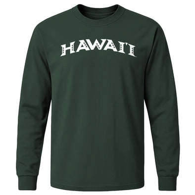 University of Hawaii Classic Long Sleeve T-Shirt (Hunter Green)