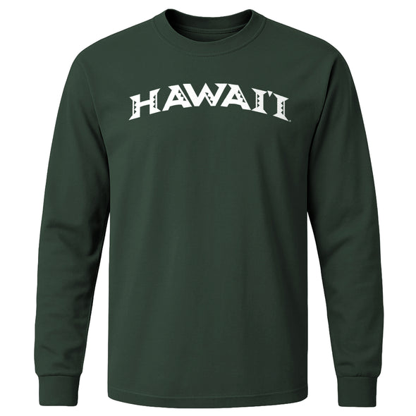University of Hawaii Classic Long Sleeve T-Shirt (Hunter Green)