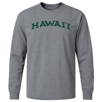 University of Hawaii Classic Long Sleeve T-Shirt (Charcoal Grey)