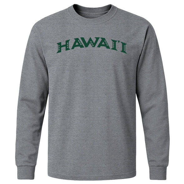 University of Hawaii Classic Long Sleeve T-Shirt (Charcoal Grey)