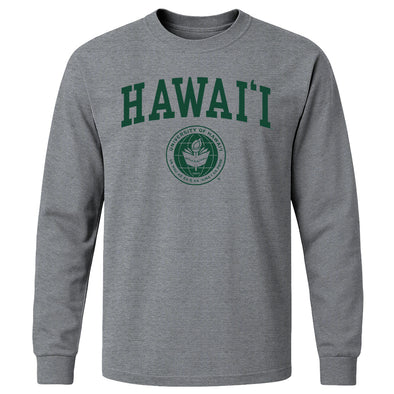 University of Hawaii Heritage Long Sleeve T-Shirt (Charcoal Grey)