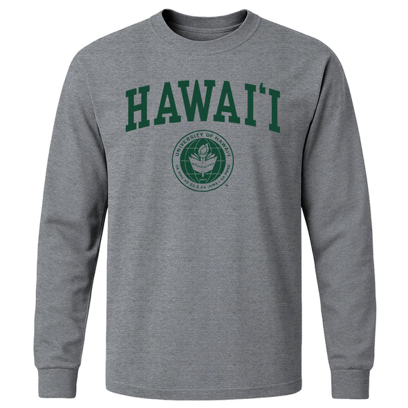 University of Hawaii Heritage Long Sleeve T-Shirt (Charcoal Grey)